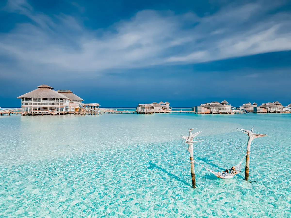 Maldives overwater villa in September