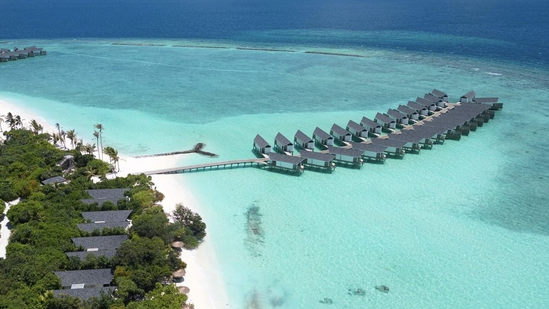 Aerial view of Amari Raaya Maldives
